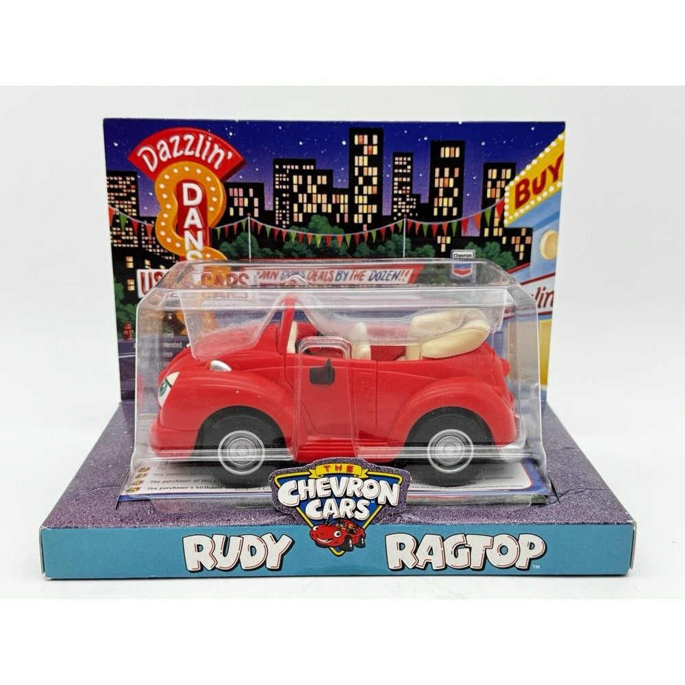 The Chevron‎ Cars: RUDY RAGTOP - 1999 - Collectible Toy Car Red Convertible *New